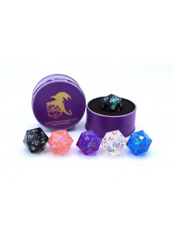 Sanded Sharp Edge Resin D20 Mystery Dice